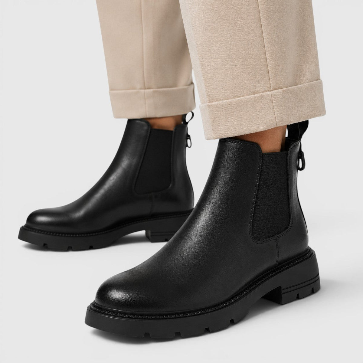 BOTINES DE BORREGO | TACÓN MEDIO