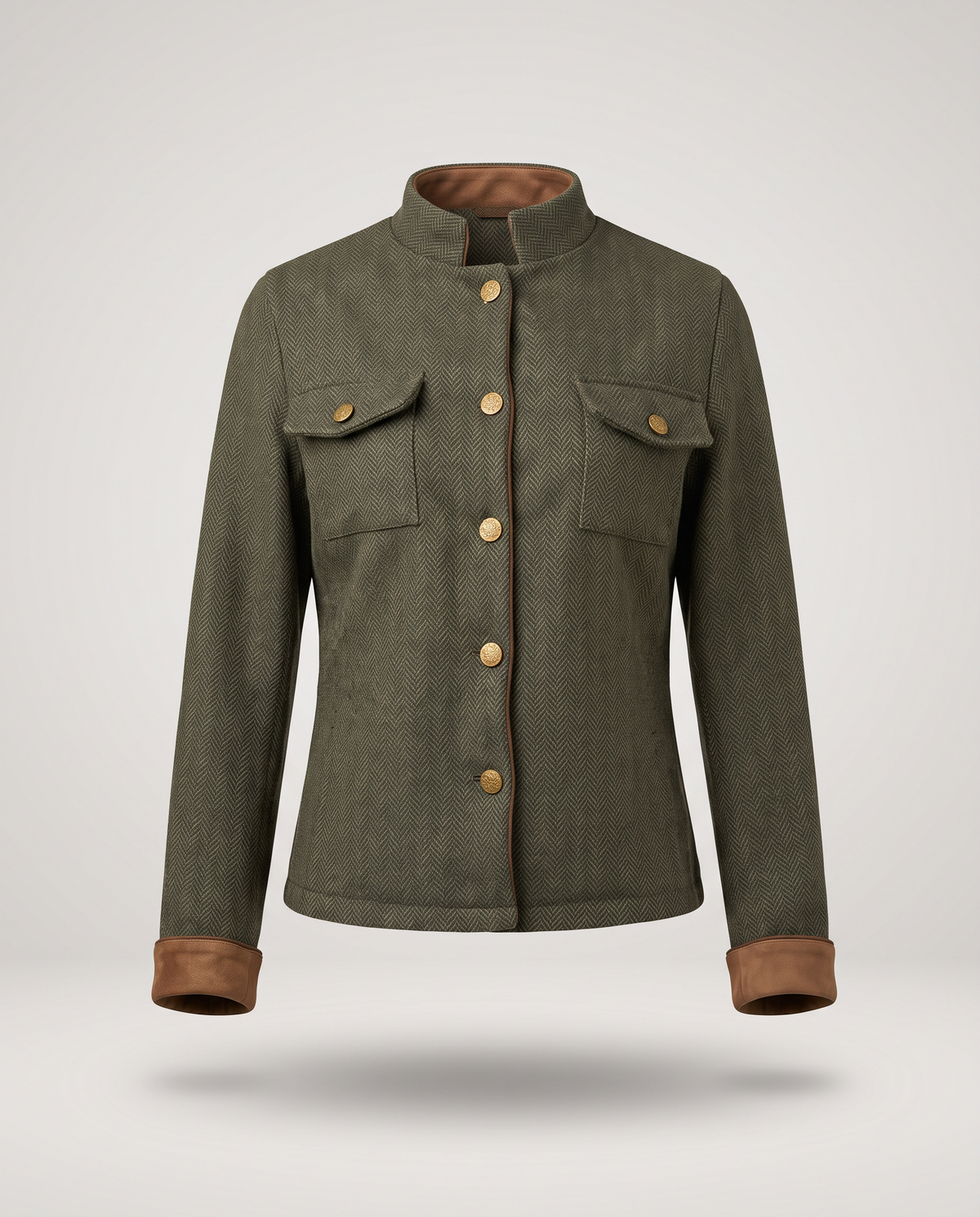 CHAQUETA CORTA | VERDE MILITAR