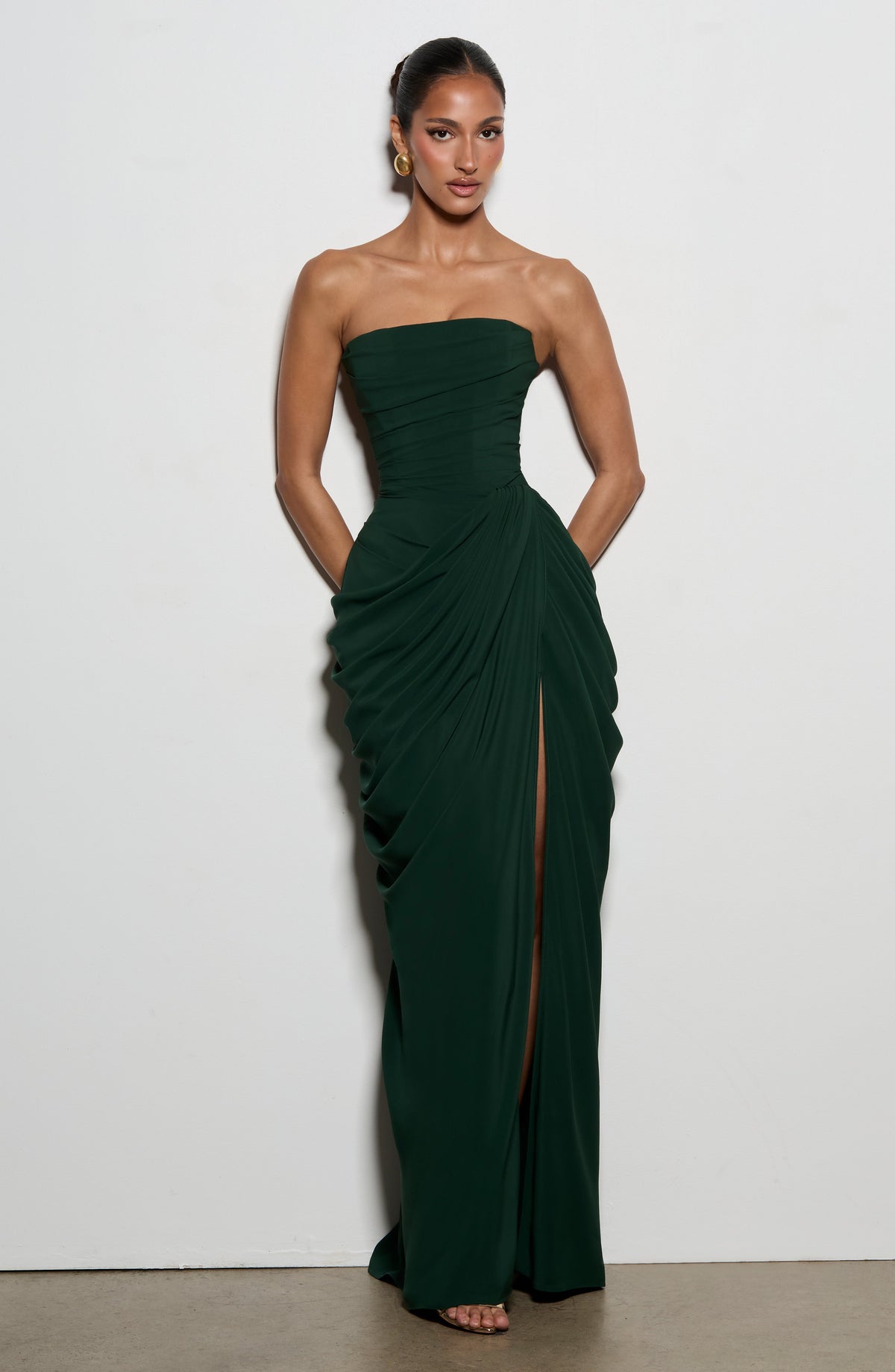VESTIDO LARGO | CYRA ESMERALDA