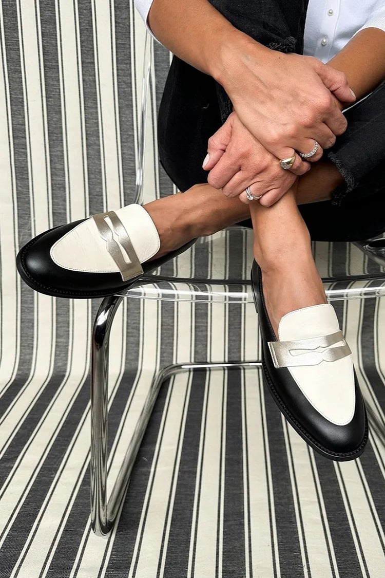 MOCASÍN | BLANCO Y NEGRO
