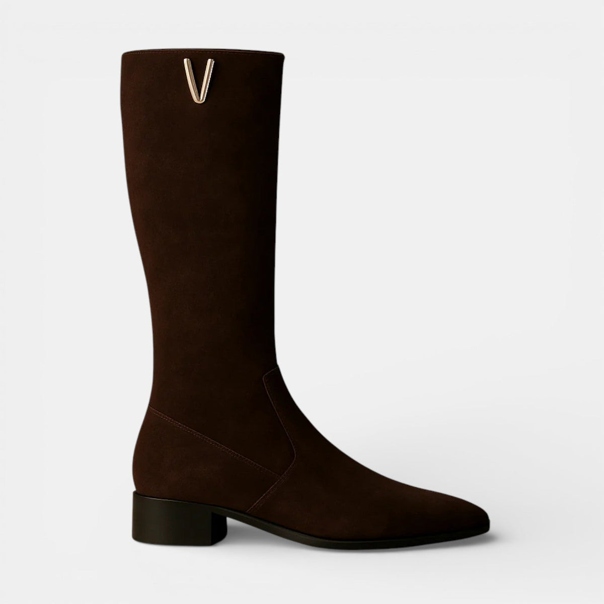 BOTAS ALTAS DE ANTE | TACÓN BAJO