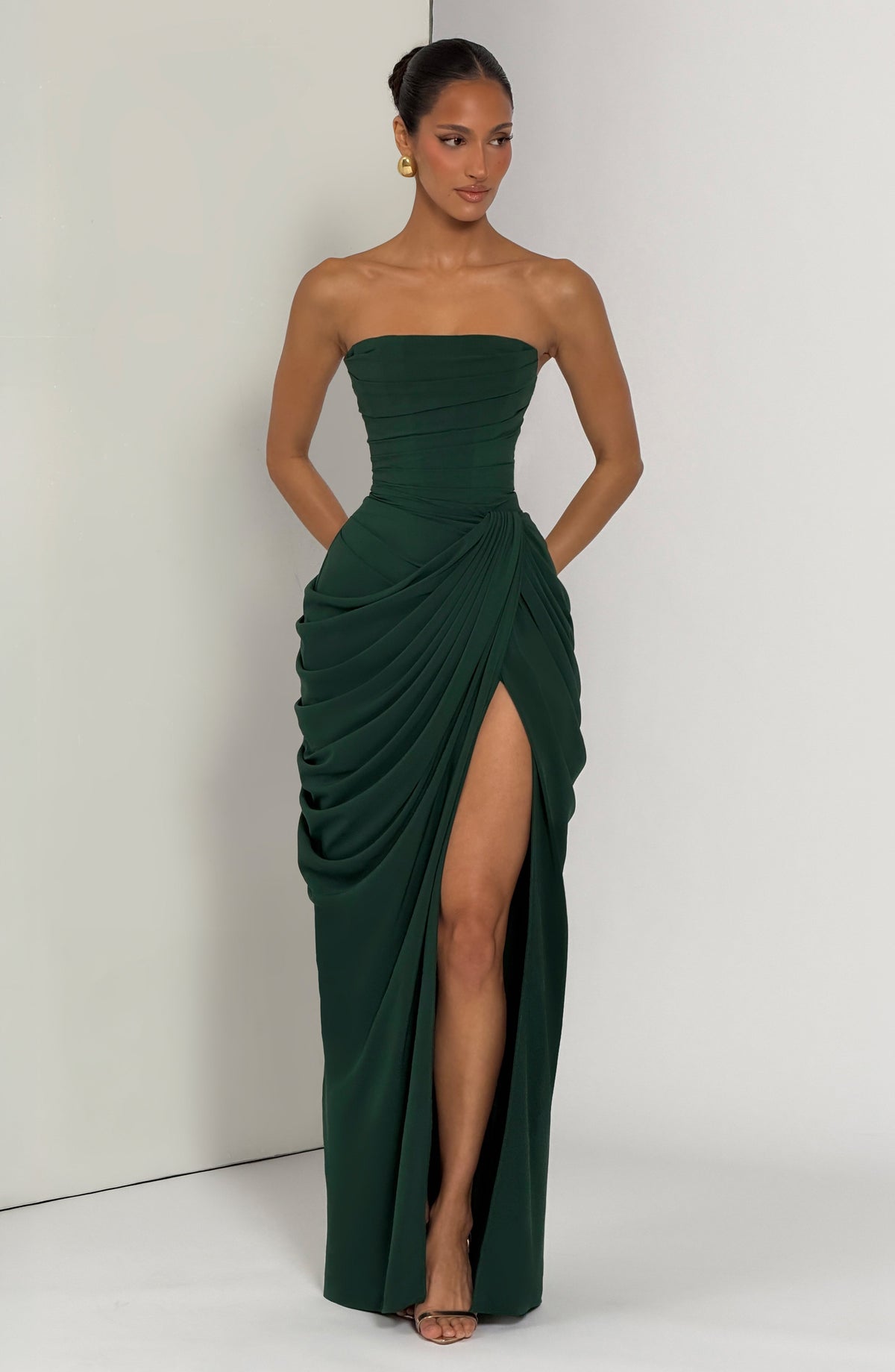 VESTIDO LARGO | CYRA ESMERALDA