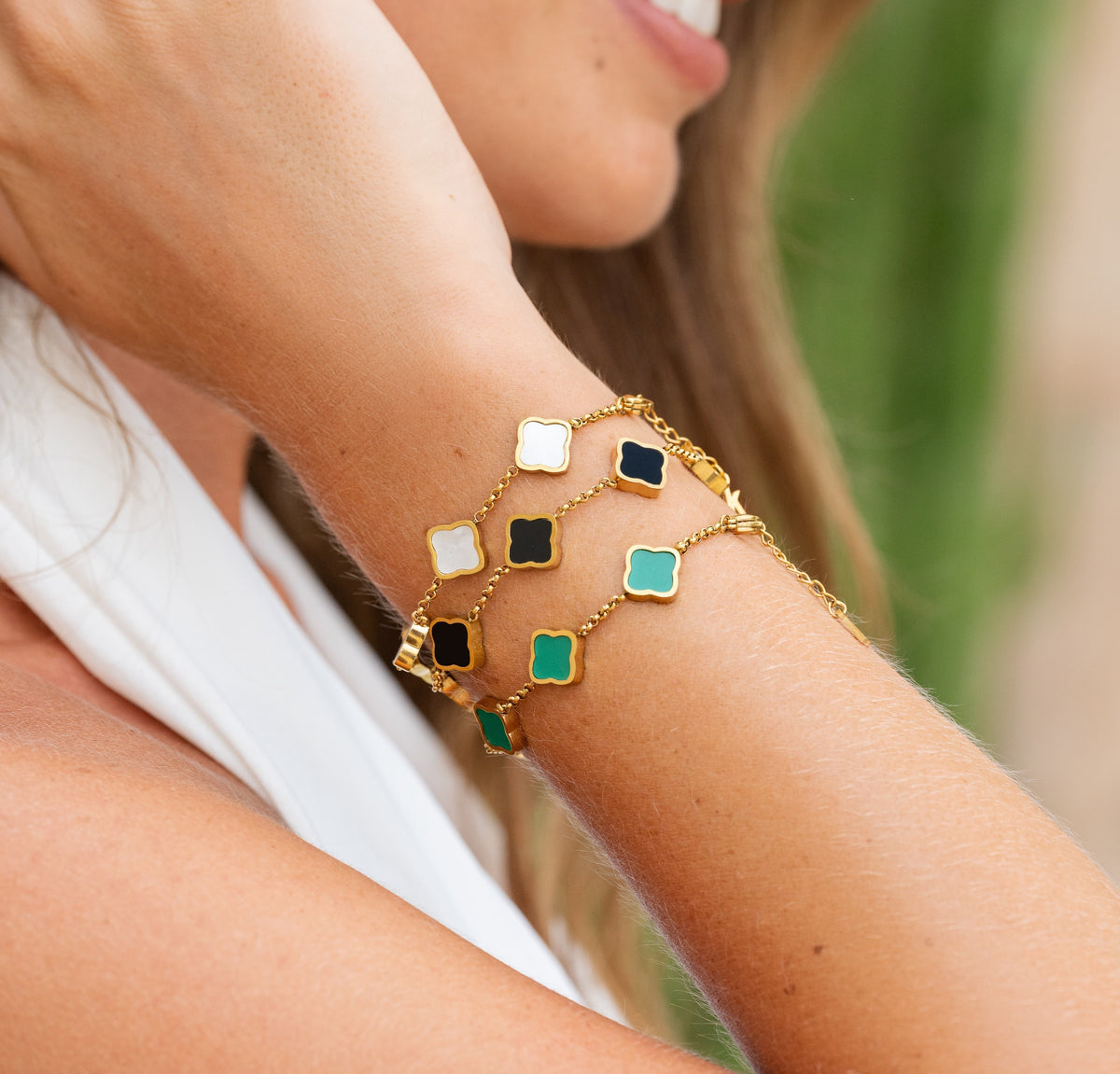 PULSERA TRÉBOL | ORO 18 K