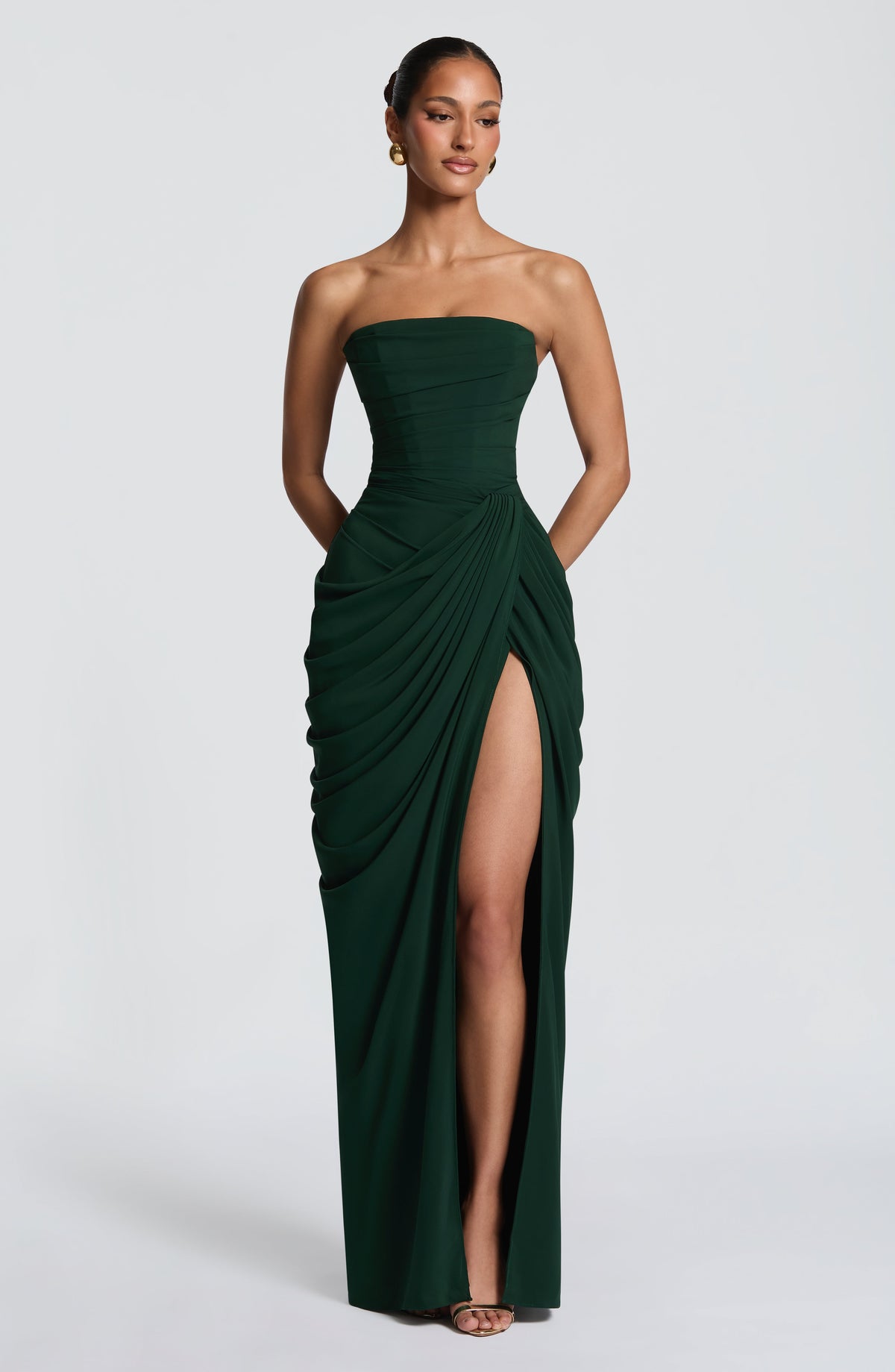 VESTIDO LARGO | CYRA ESMERALDA