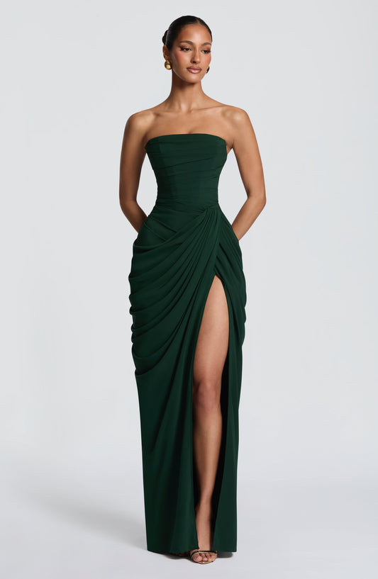VESTIDO LARGO | CYRA ESMERALDA