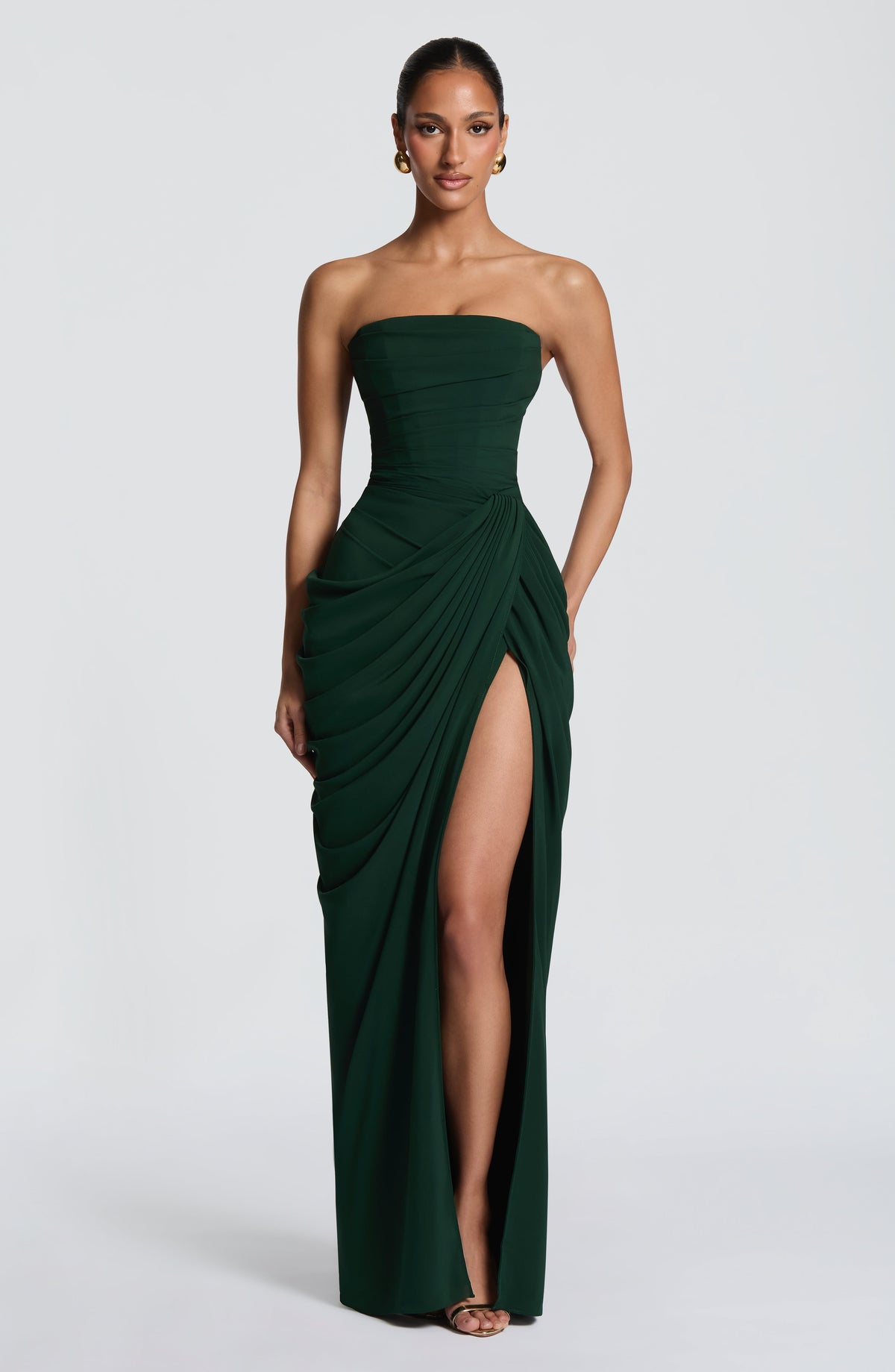 VESTIDO LARGO | CYRA ESMERALDA