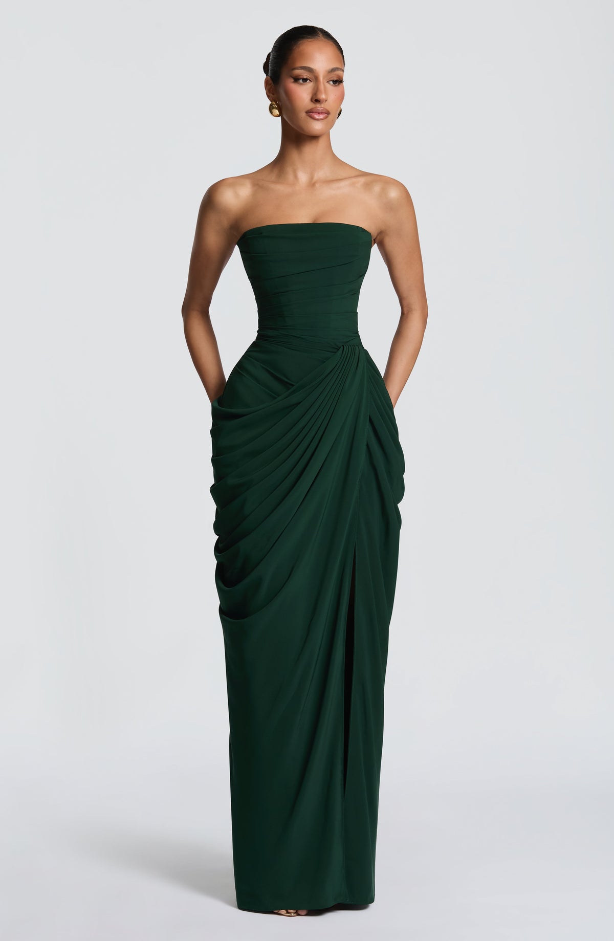 VESTIDO LARGO | CYRA ESMERALDA