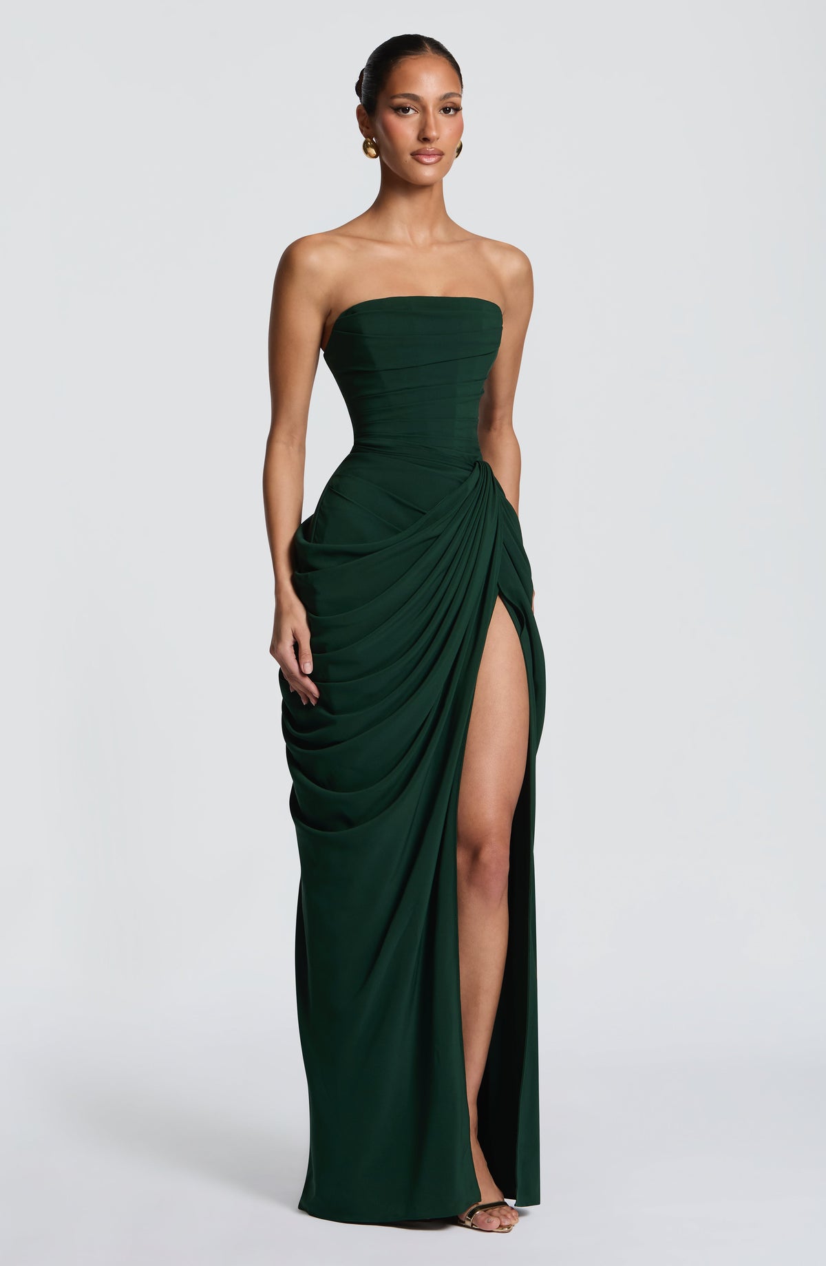 VESTIDO LARGO | CYRA ESMERALDA