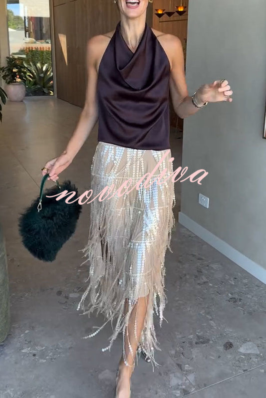 FALDA MIDI | CHAMPÁN