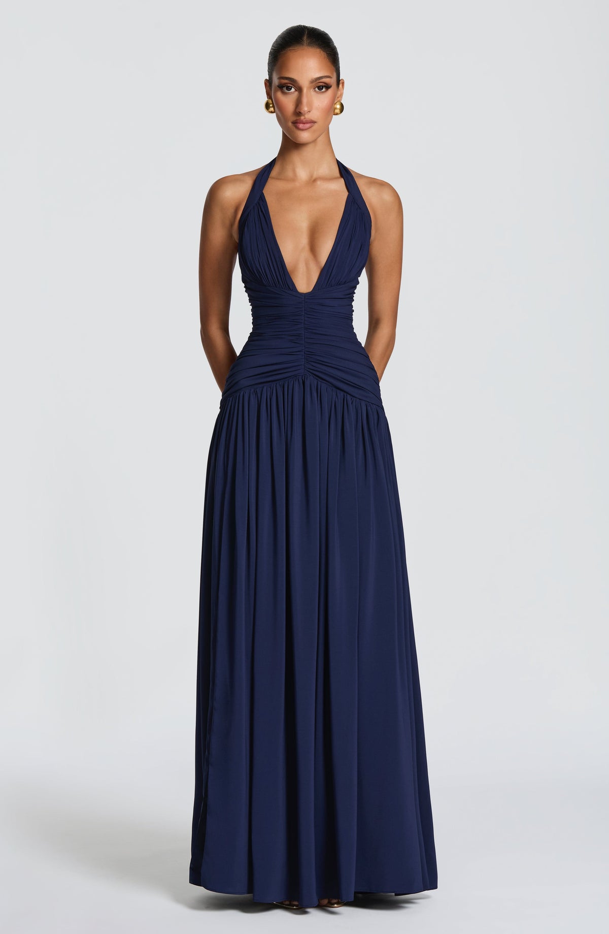VESTIDO LARGO | AMARIS MARINO