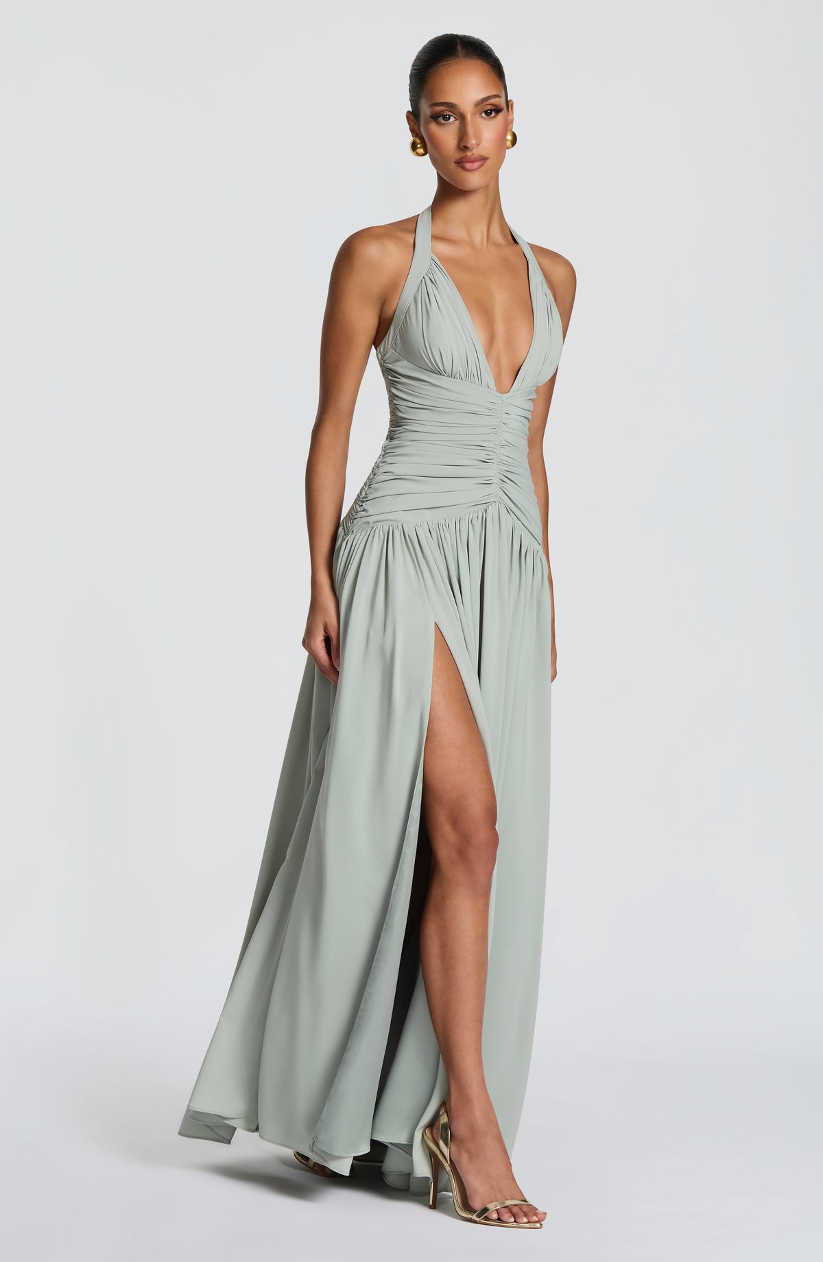 VESTIDO LARGO | AMARIS SALVIA