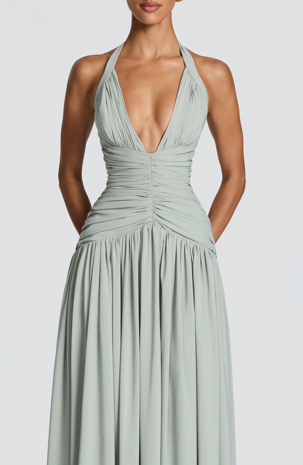 VESTIDO LARGO | AMARIS SALVIA