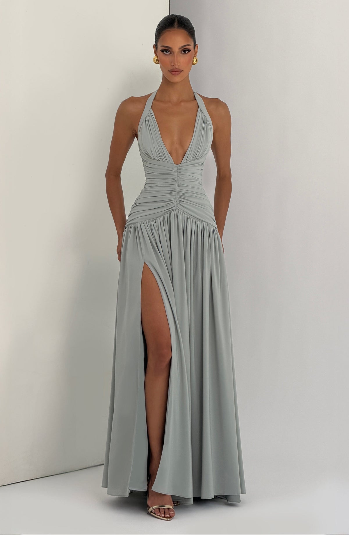VESTIDO LARGO | AMARIS SALVIA