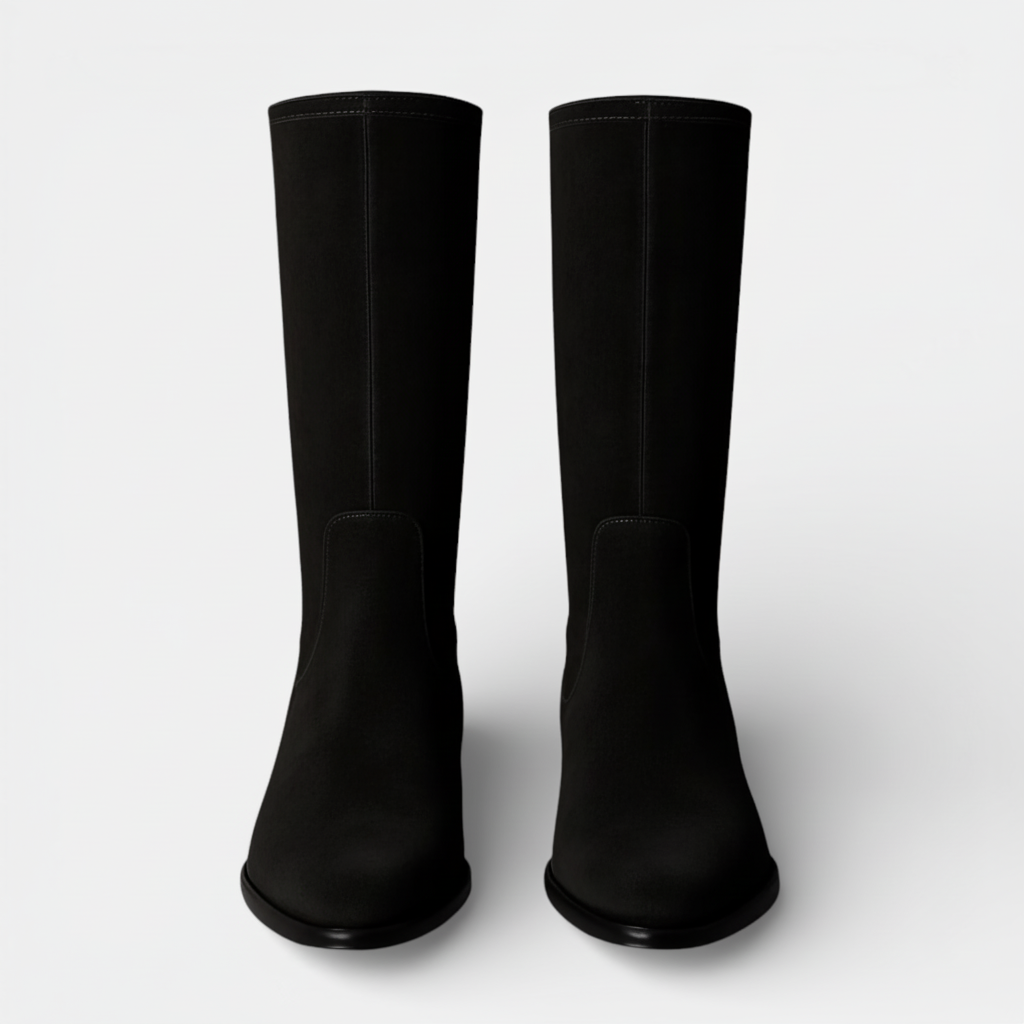 BOTAS ALTAS DE ANTE | TACÓN BAJO
