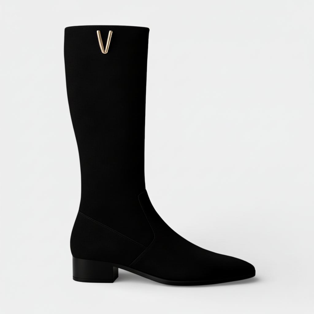 BOTAS ALTAS DE ANTE | TACÓN BAJO