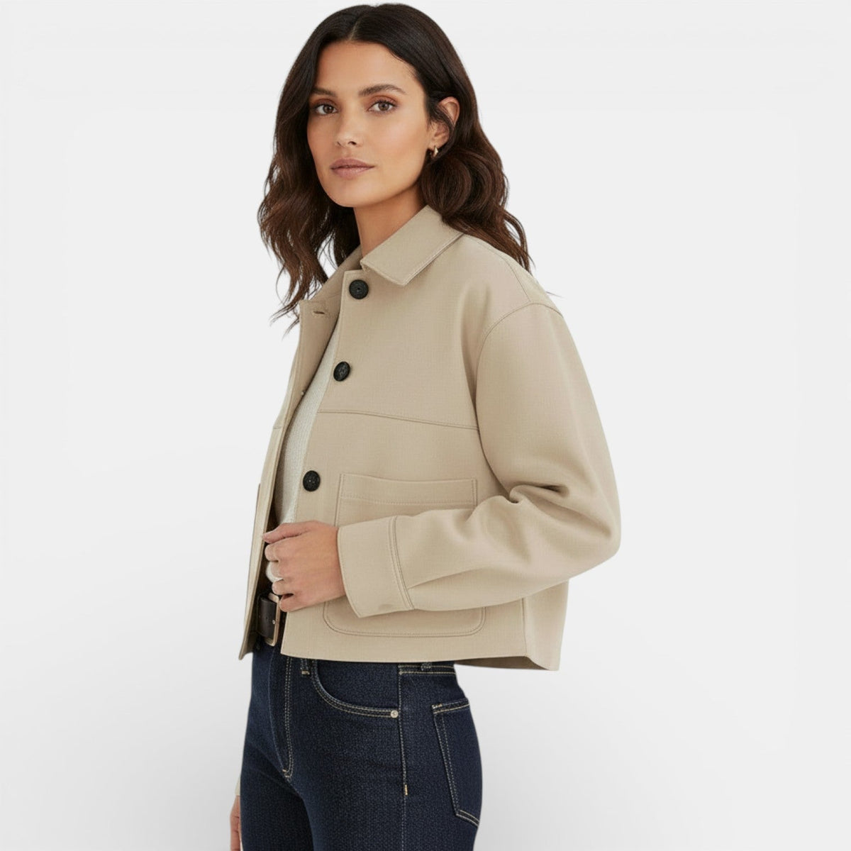 CHAQUETA CORTA | ANTE SINTÉTICO