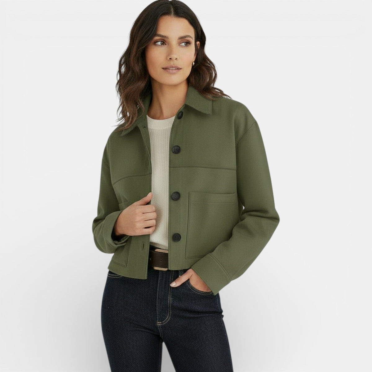 CHAQUETA CORTA | ANTE SINTÉTICO