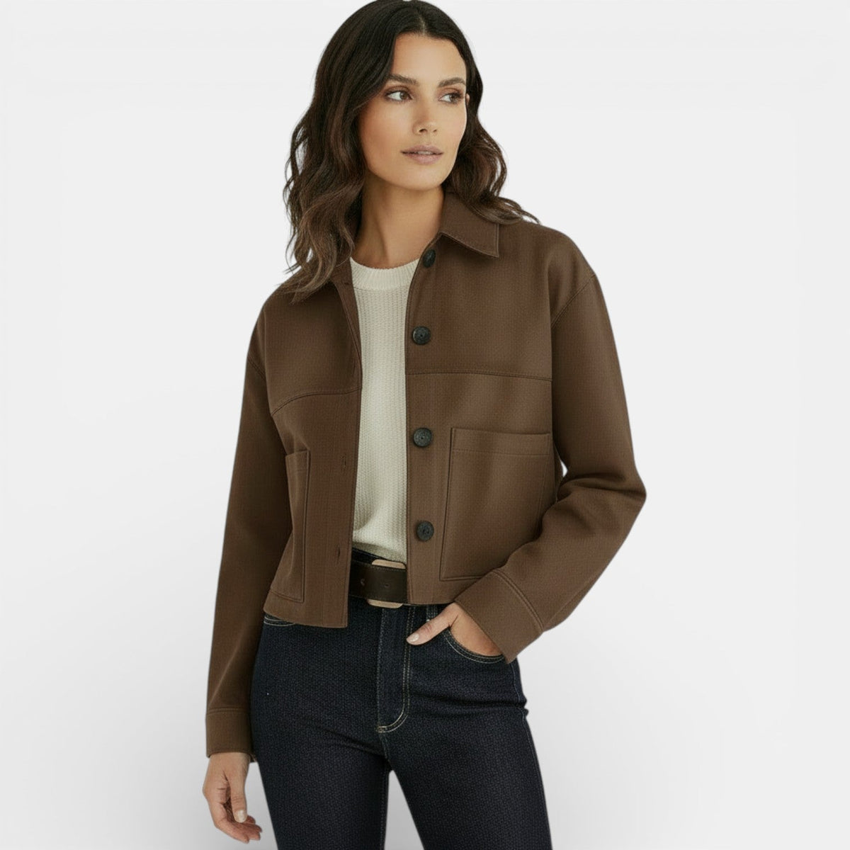 CHAQUETA CORTA | ANTE SINTÉTICO