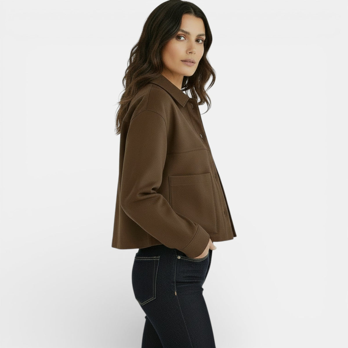 CHAQUETA CORTA | ANTE SINTÉTICO