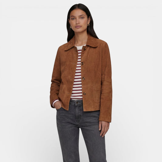 CHAQUETA DE ANTE | MARRÓN