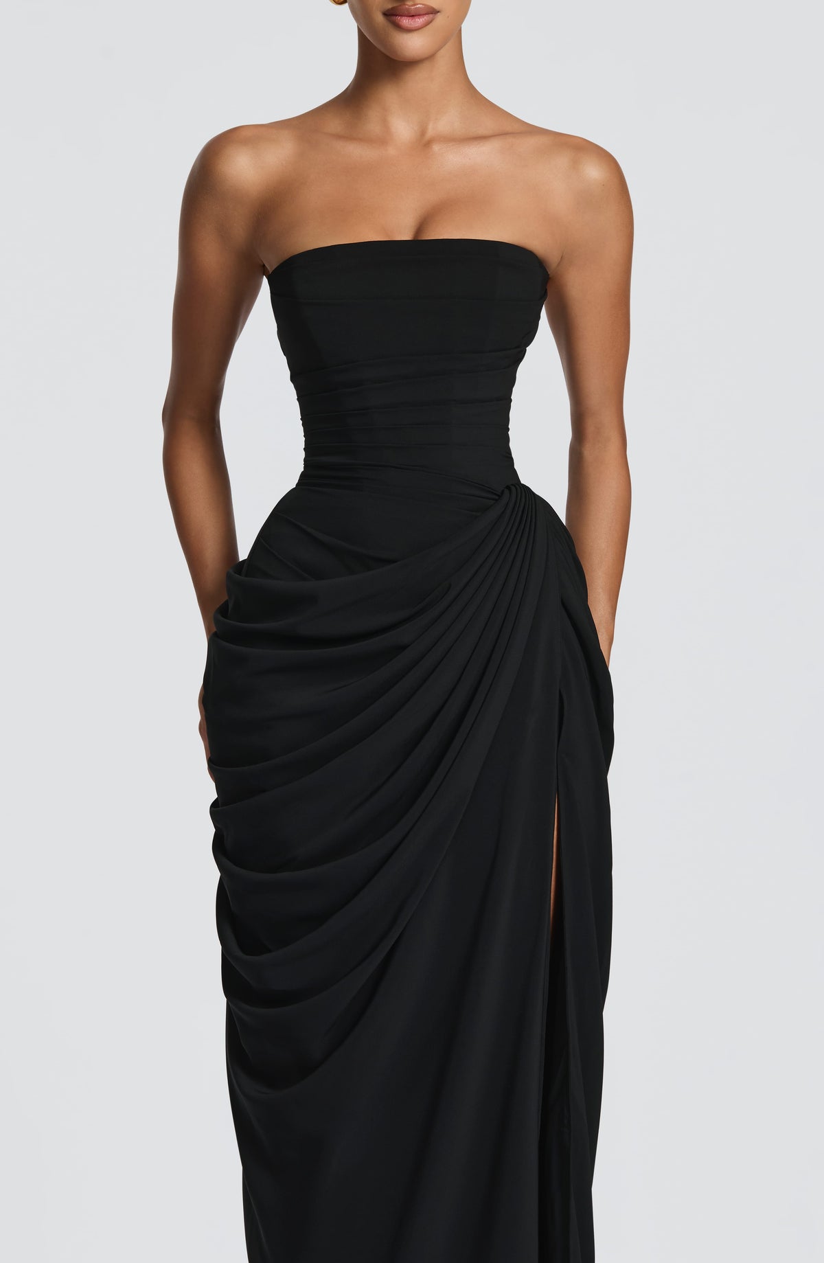 VESTIDO LARGO | CYRA NEGRO