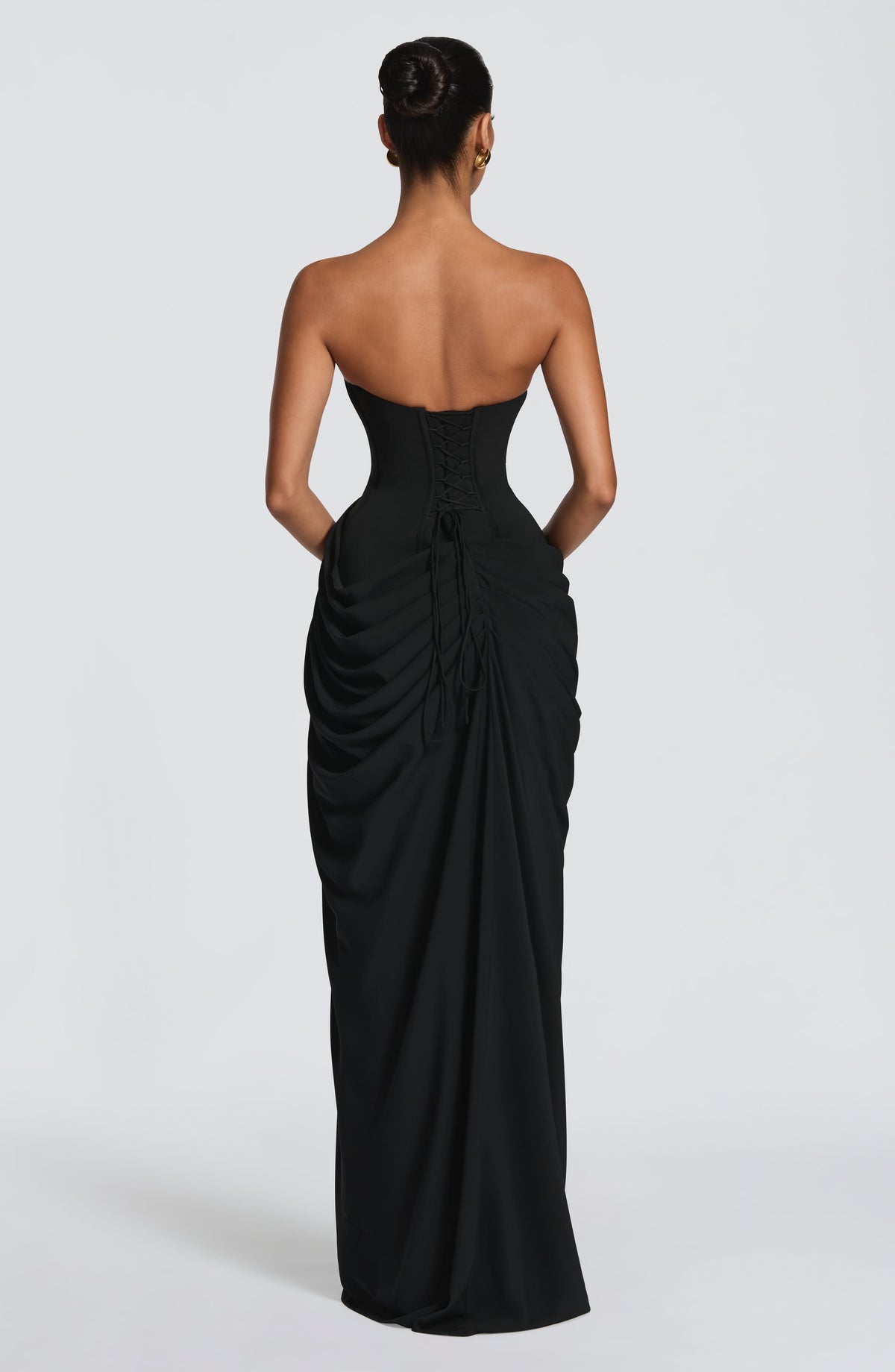 VESTIDO LARGO | CYRA NEGRO