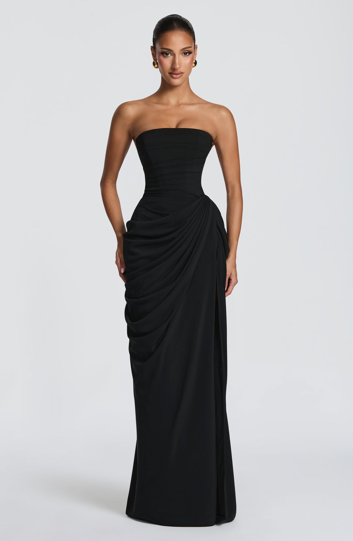 VESTIDO LARGO | CYRA NEGRO