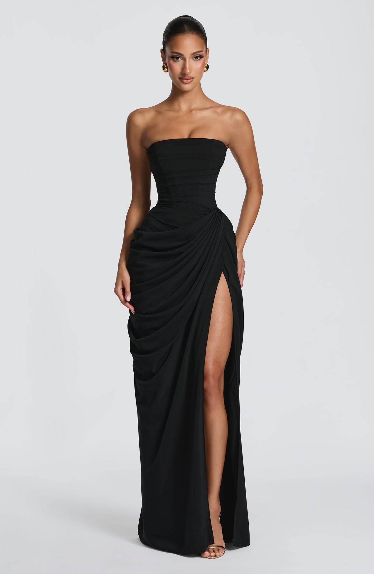 VESTIDO LARGO | CYRA NEGRO