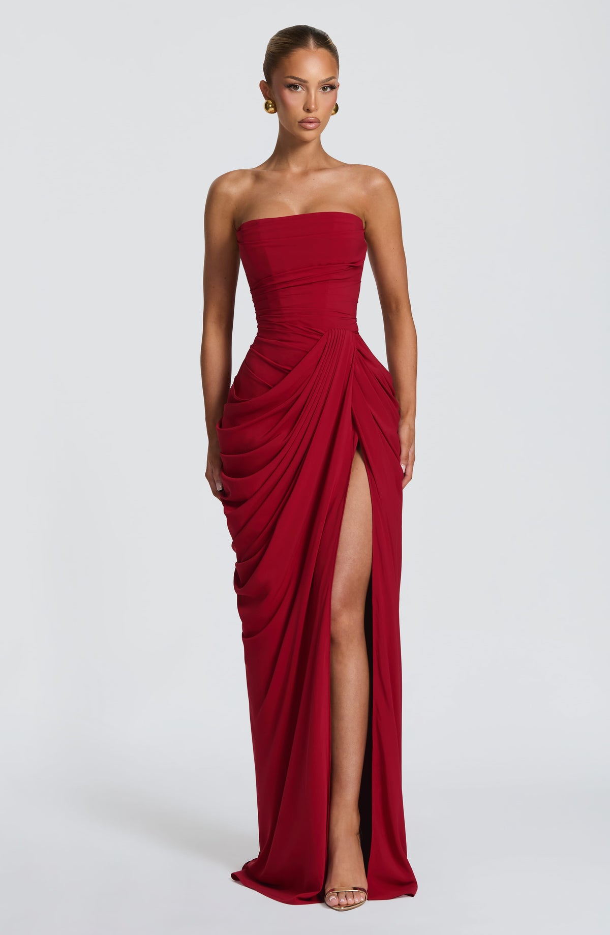 VESTIDO LARGO | CYRA ROJO