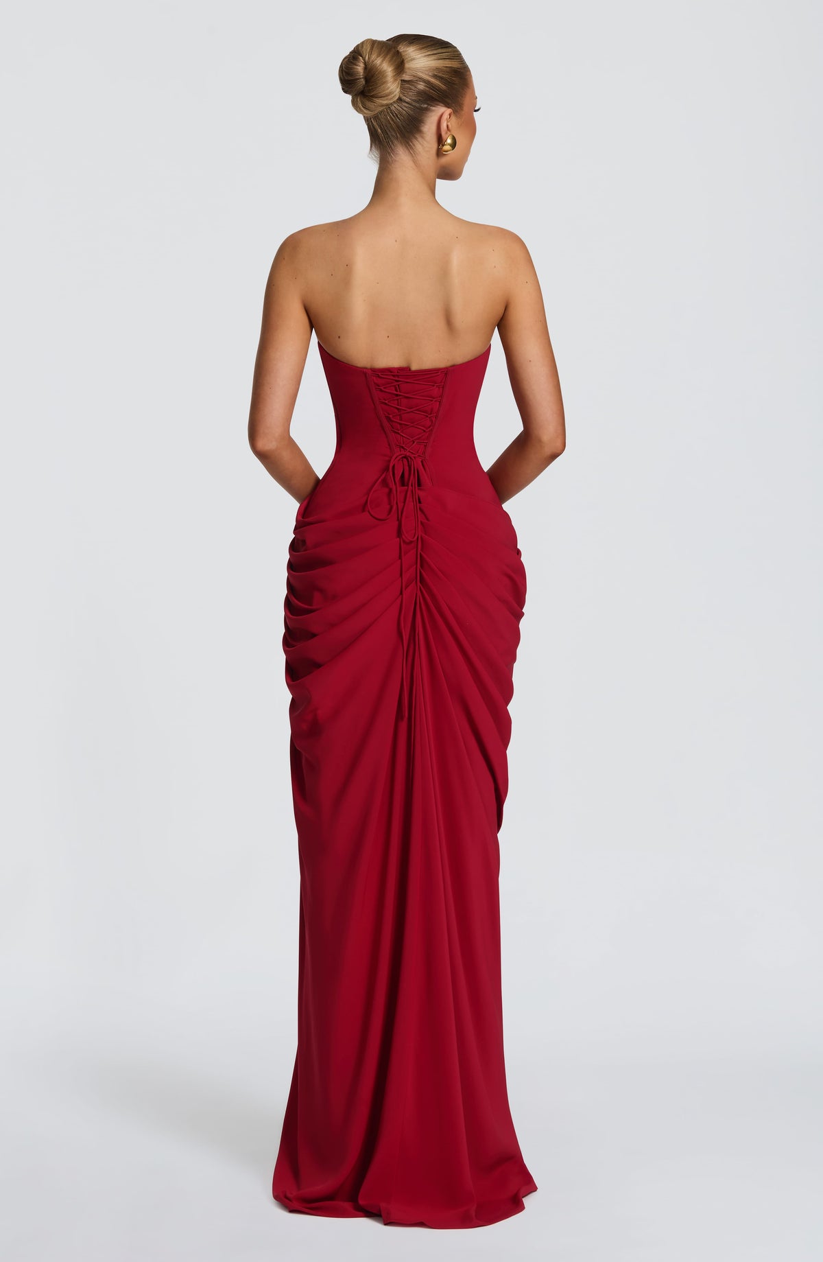 VESTIDO LARGO | CYRA ROJO