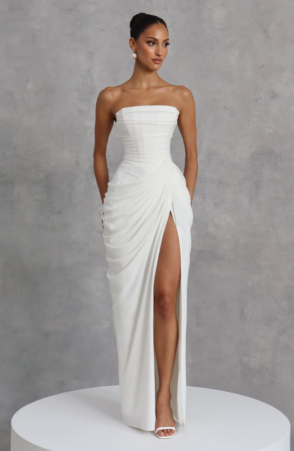 VESTIDO LARGO | CYRA MARFIL