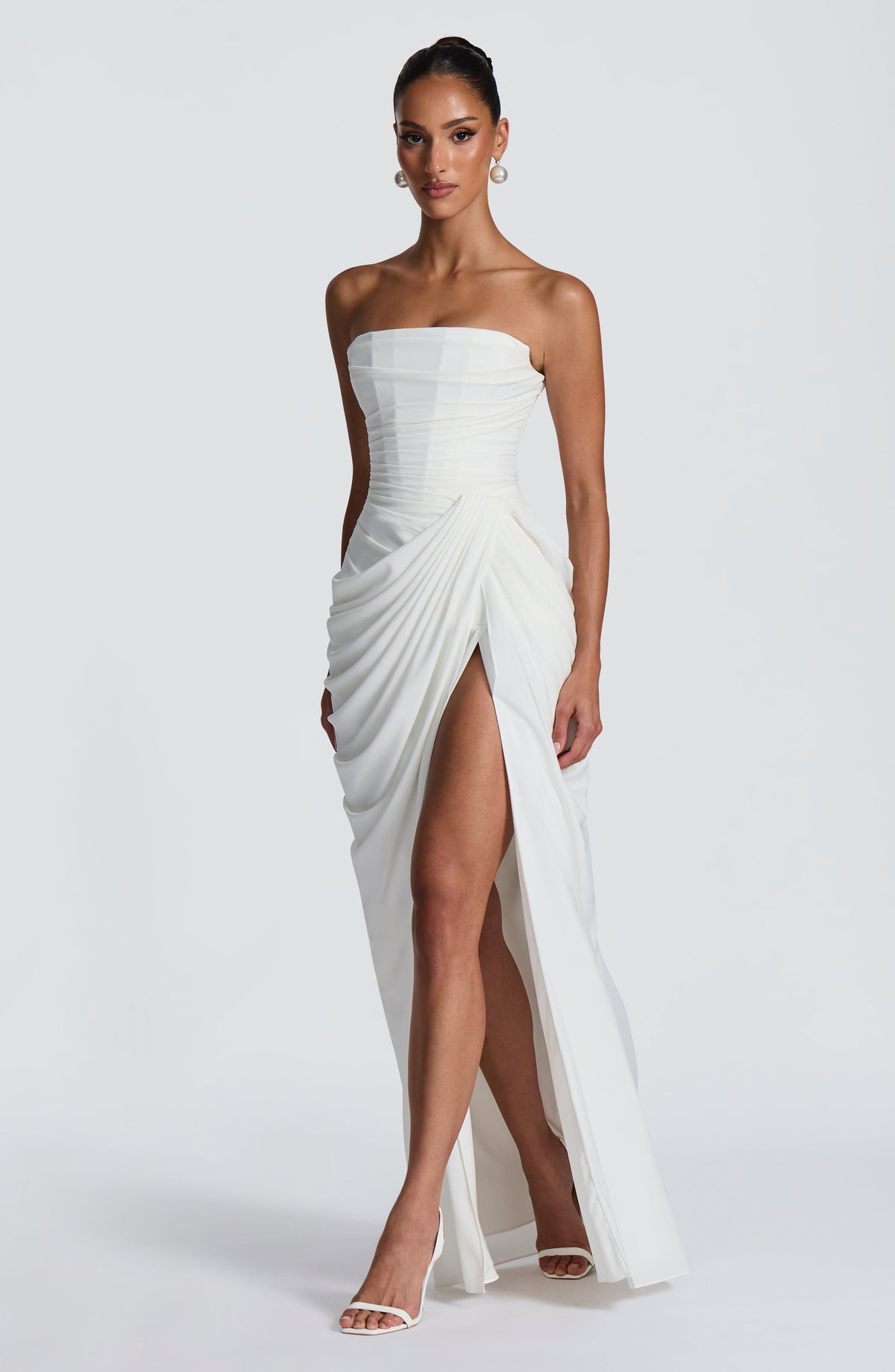VESTIDO LARGO | CYRA MARFIL