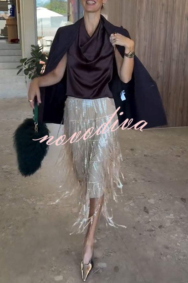 FALDA MIDI | CHAMPÁN