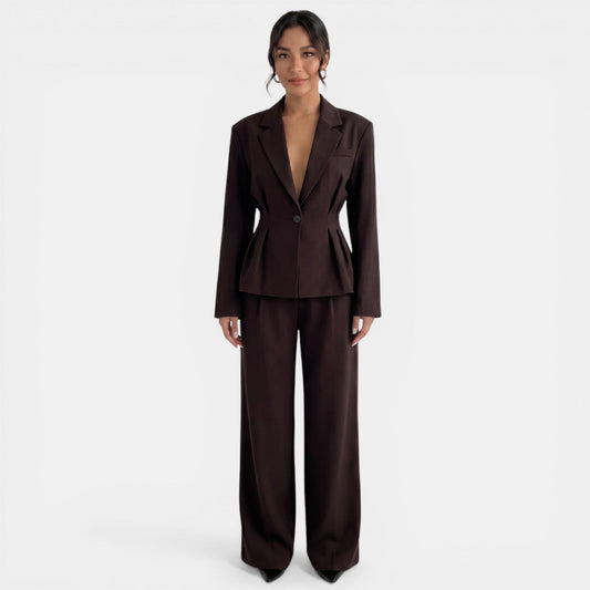 CONJUNTO BLAZER | MARRÓN