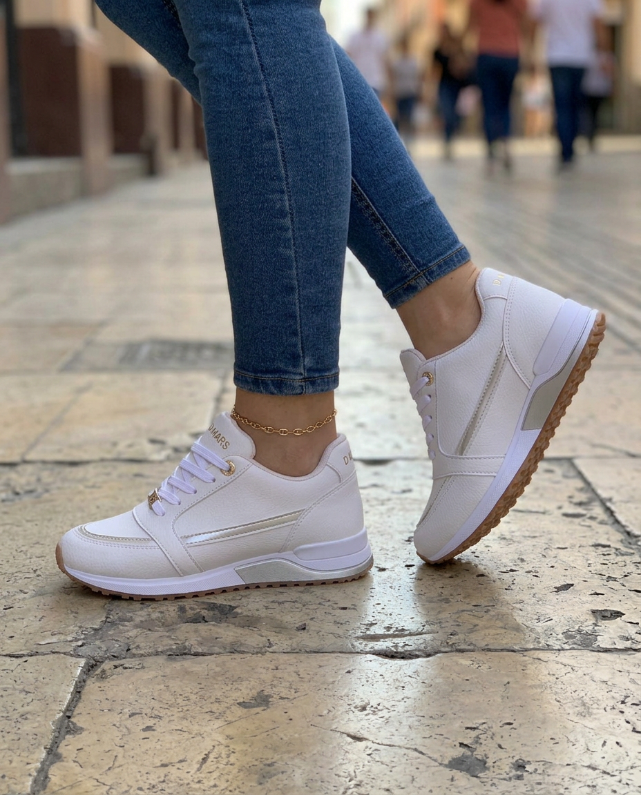 ZAPATILLAS | RIBETE METALIZADO