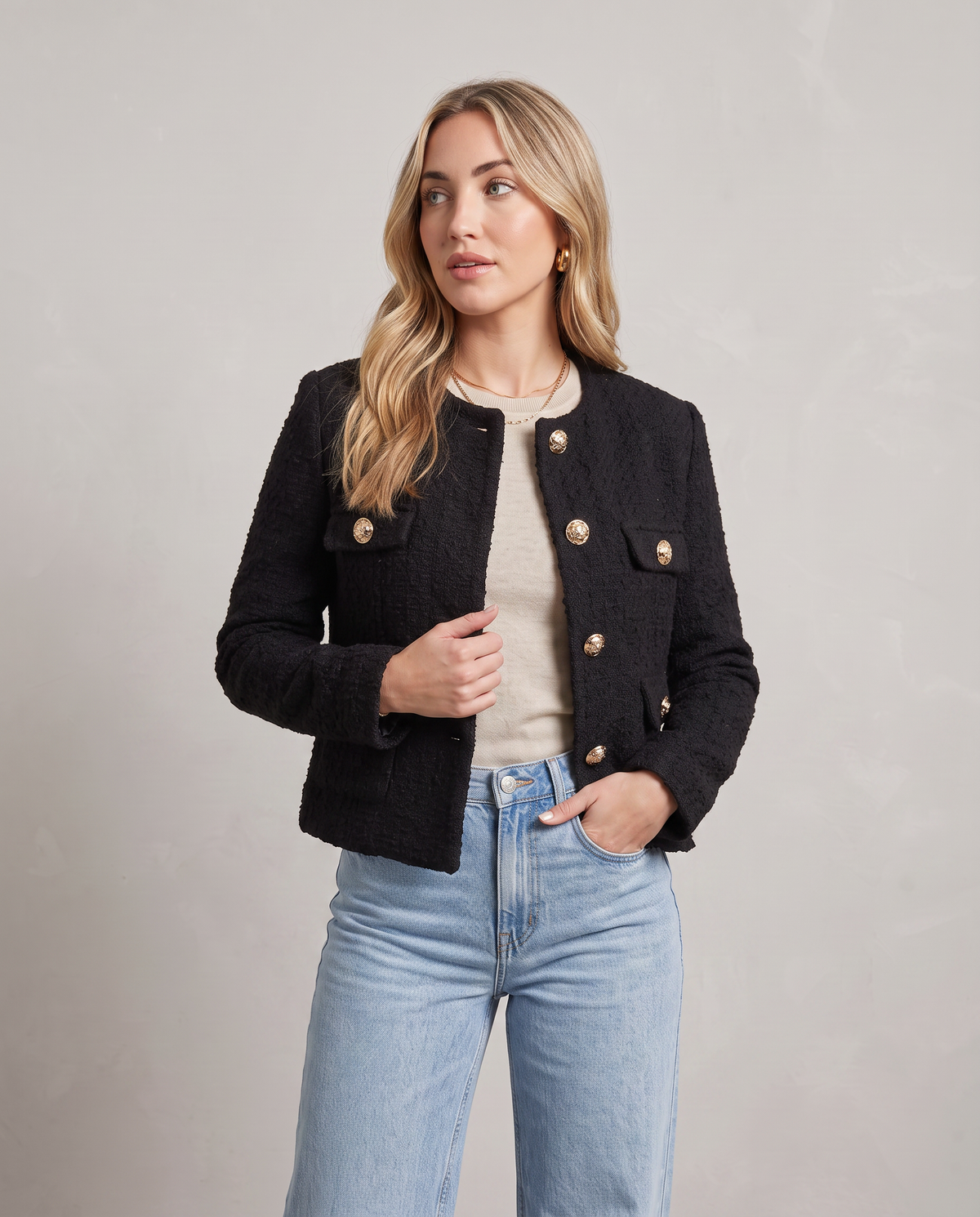 CHAQUETA CORTA | BOUCLÉ