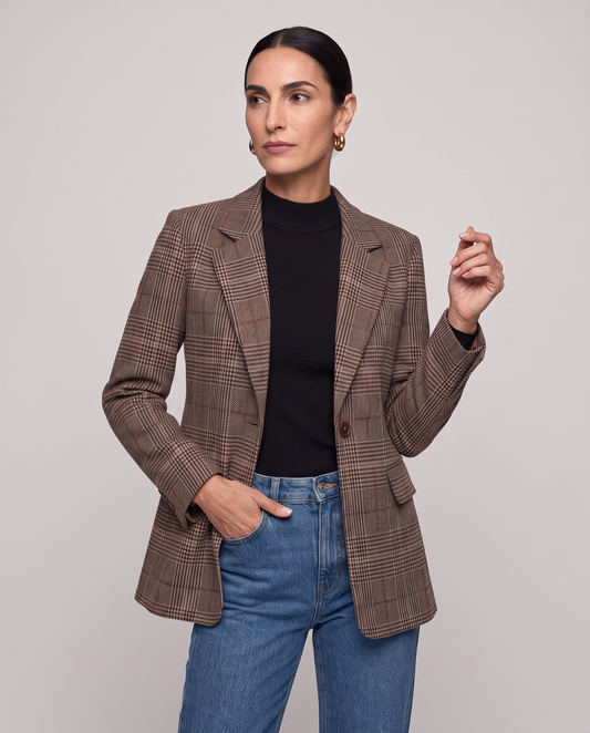 BLAZER LARGO | PRÍNCIPE DE GALES