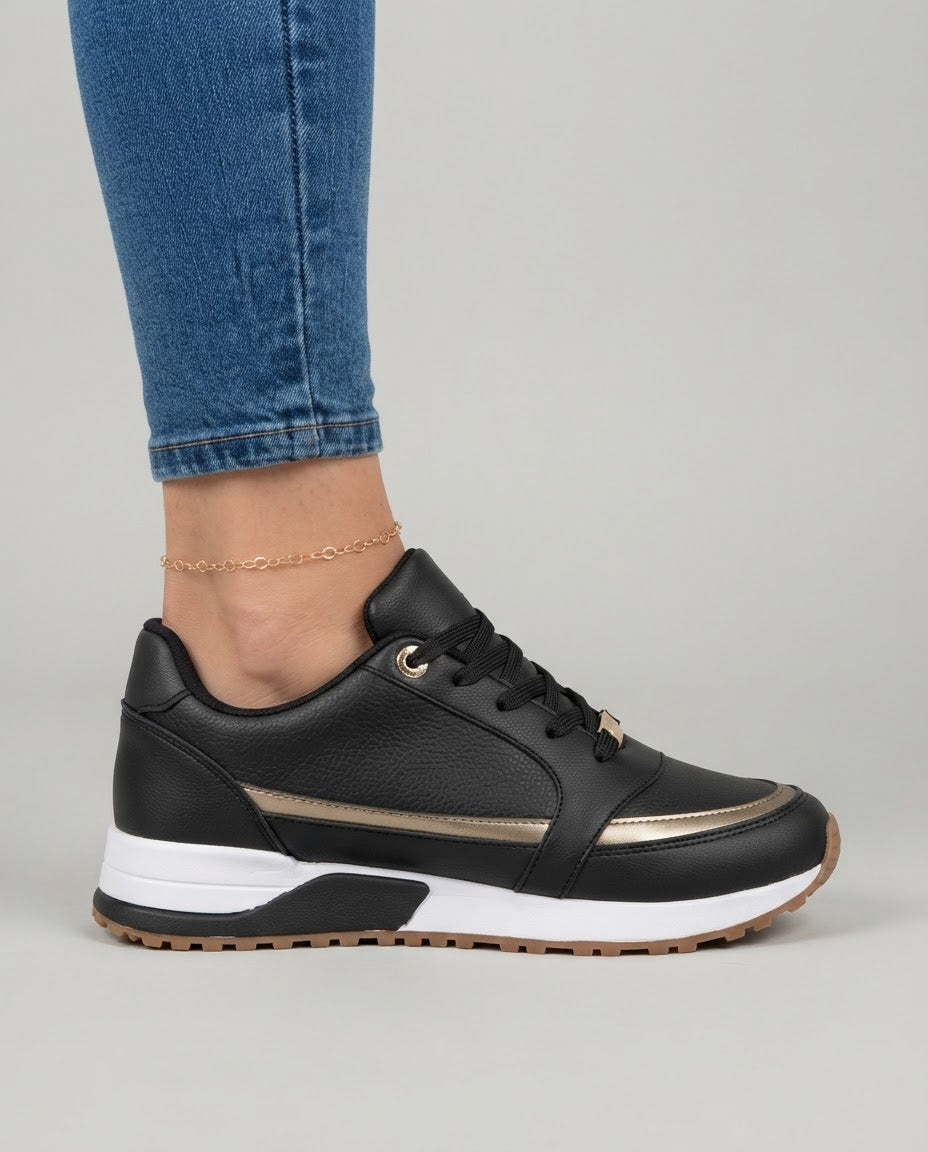 ZAPATILLAS | RIBETE METALIZADO