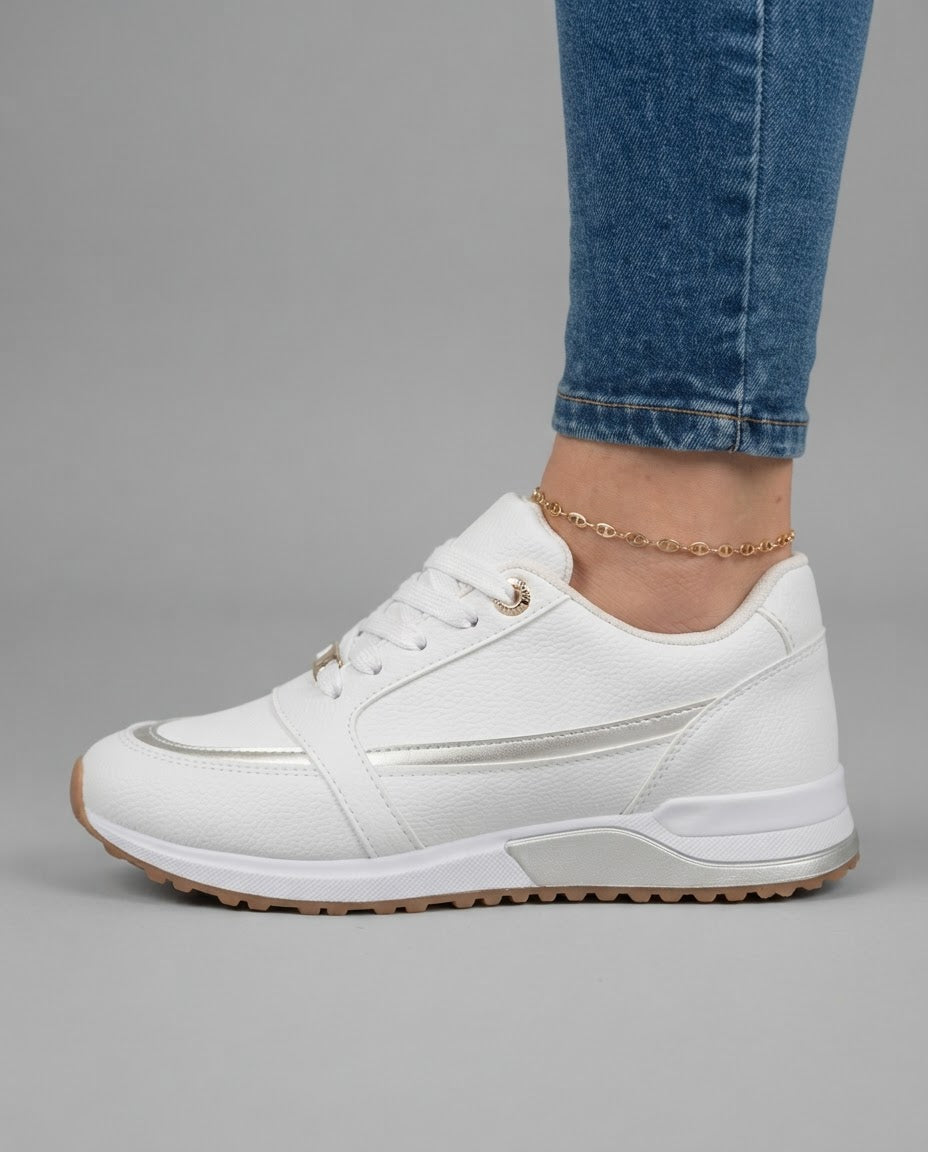 ZAPATILLAS | RIBETE METALIZADO